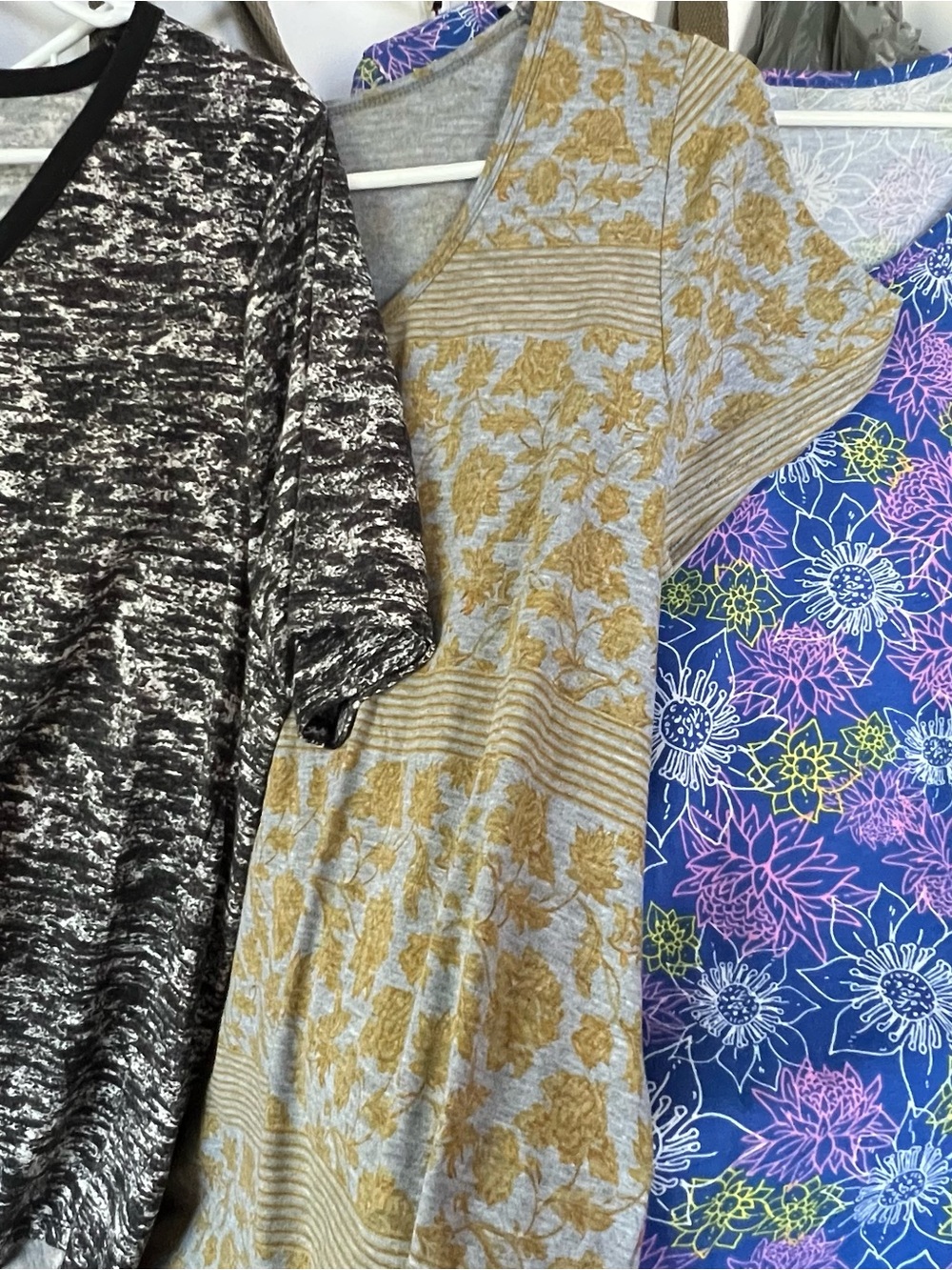 Lot of 3, LuLaRoe, Size M, Short Sleeve Tops